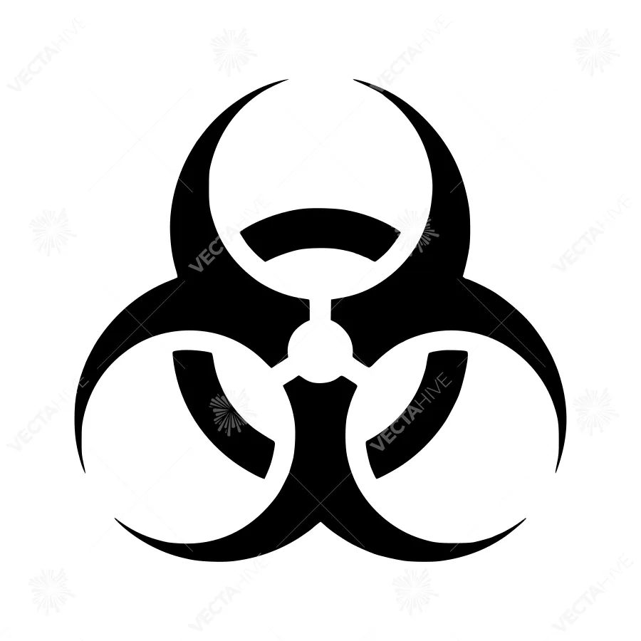 Biohazard Symbol - Vector Graphic