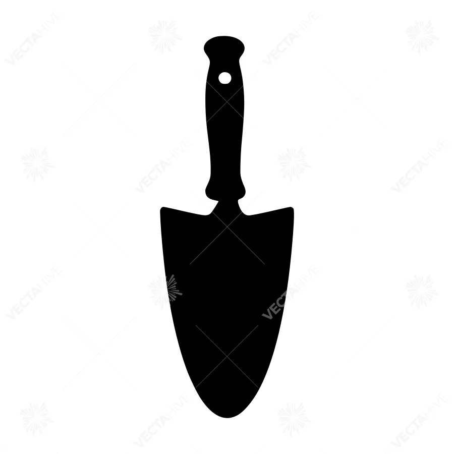 Silhouette Garden Trowel - Simple Gardening Icon