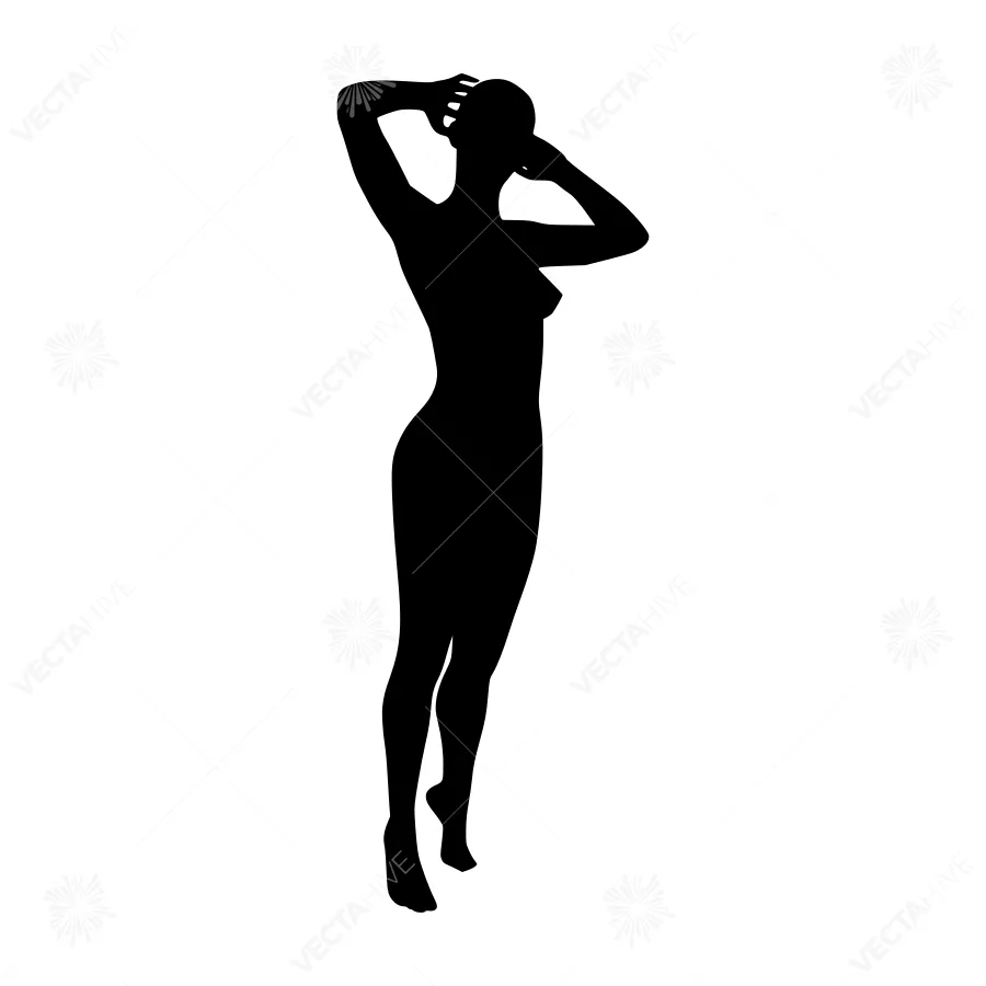Silhouette Woman Reaching for Sky