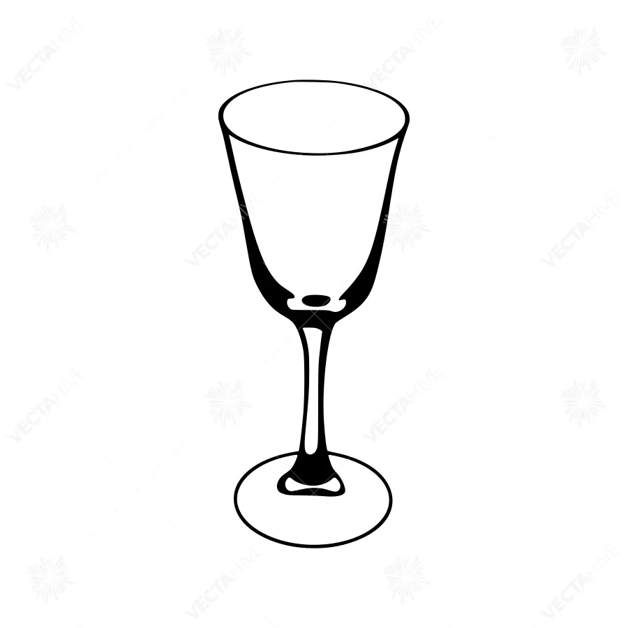 Elegant Wine Glass Silhouette
