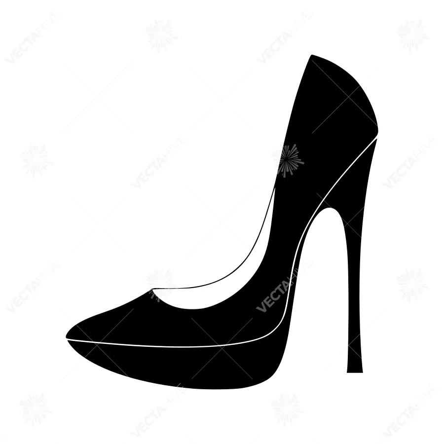 Black High Heel Shoe Silhouette