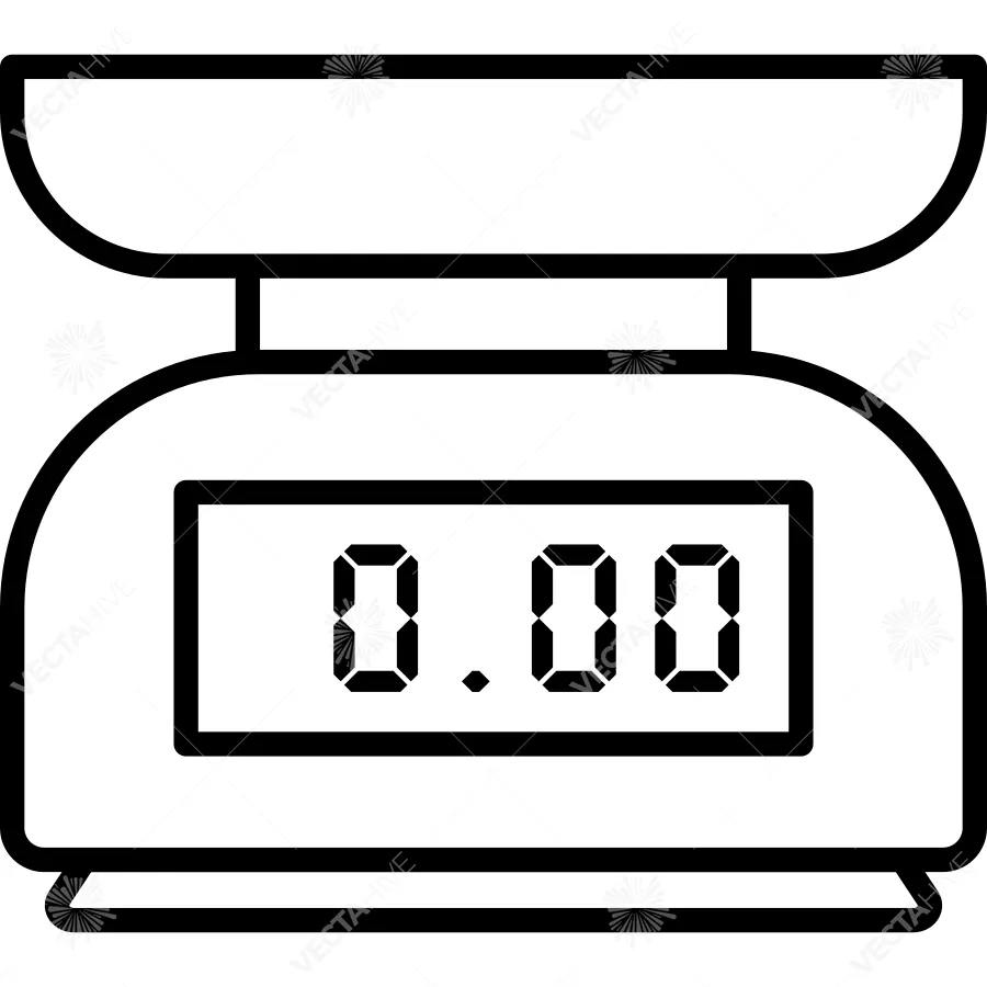 Kitchen Utensil Scale Icon vector Design illustration