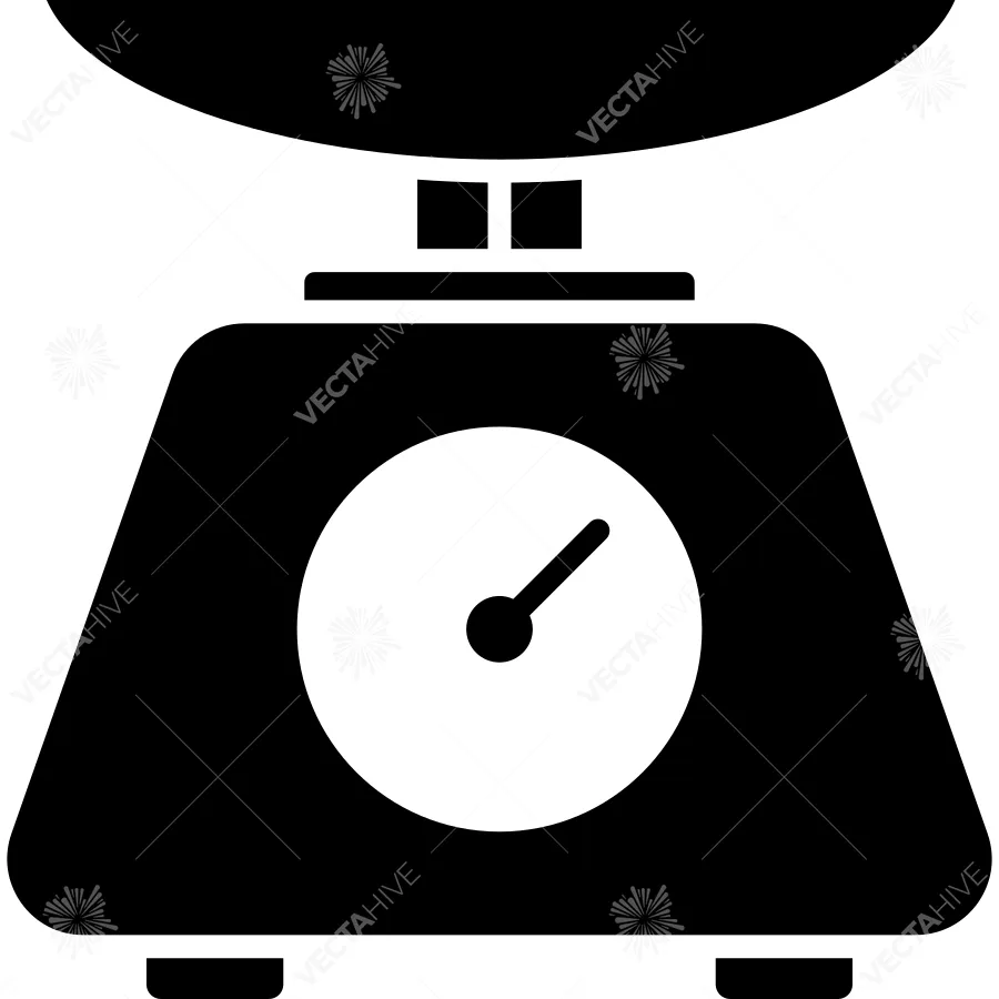 Kitchen Utensil Scale Icon vector Design illustration