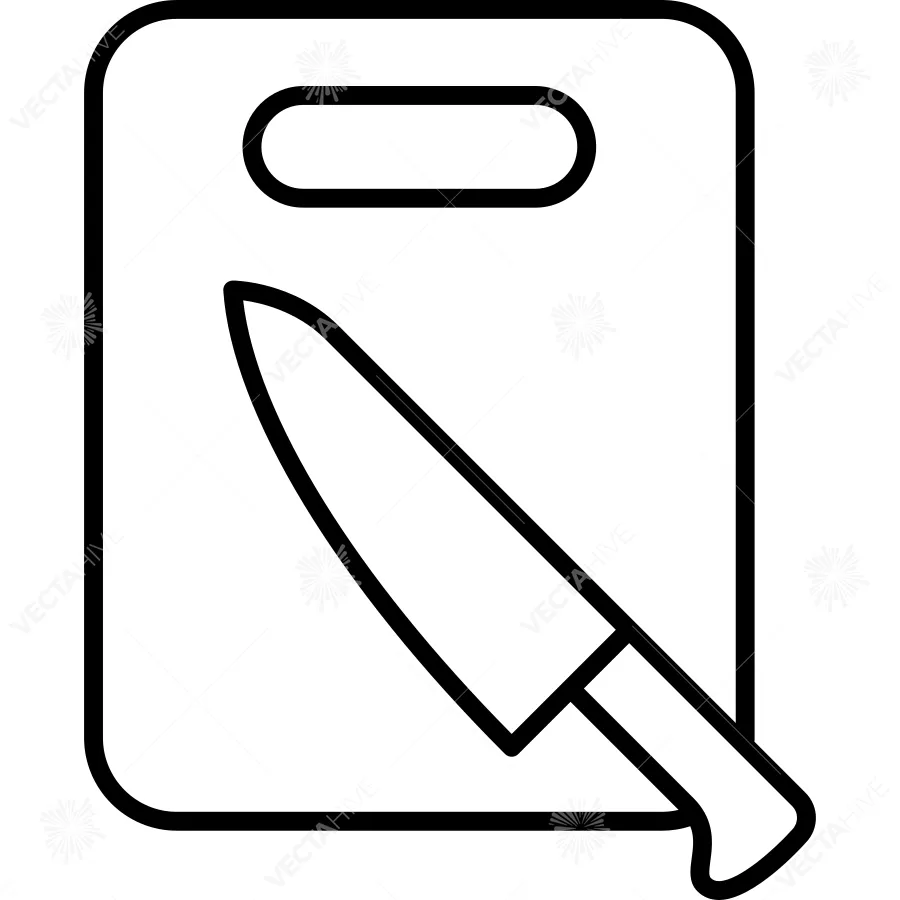 Cutting Board Icon Vector Design Illustration
