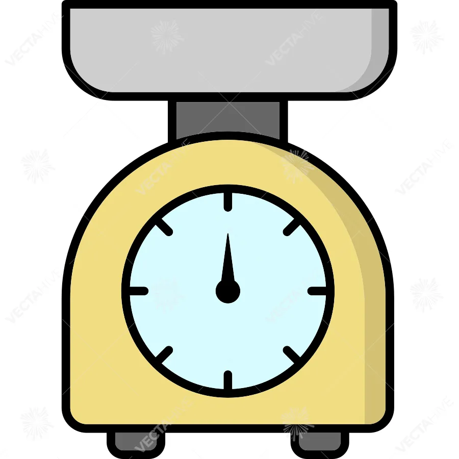 Kitchen Utensil Scale Icon vector Design illustration
