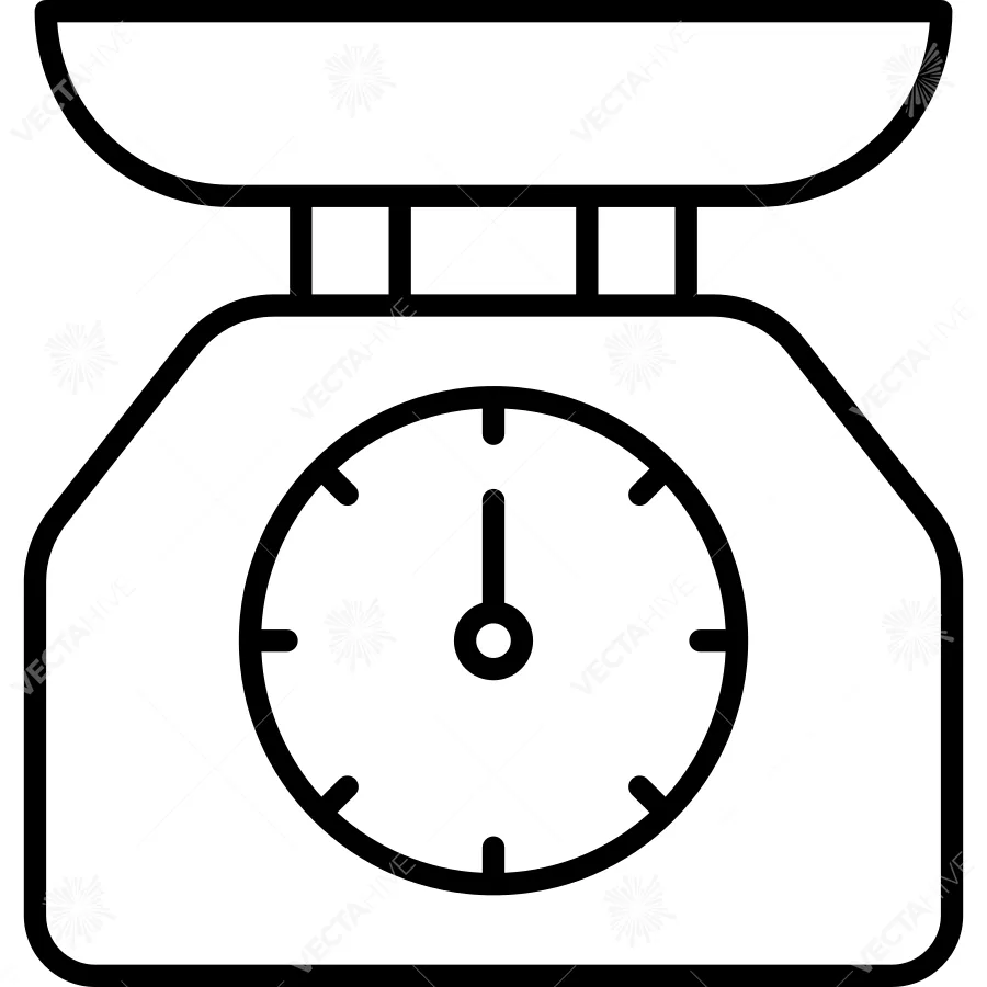 Kitchen Utensil Scale Icon vector Design illustration