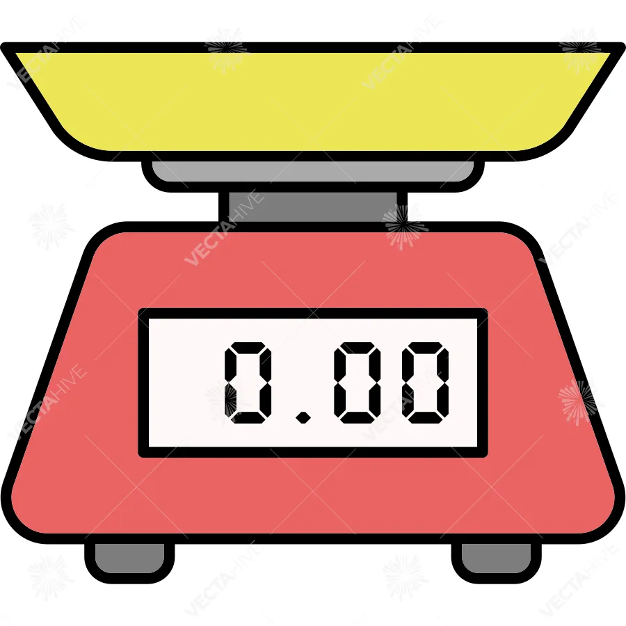 Kitchen Utensil Scale Icon vector Design illustration