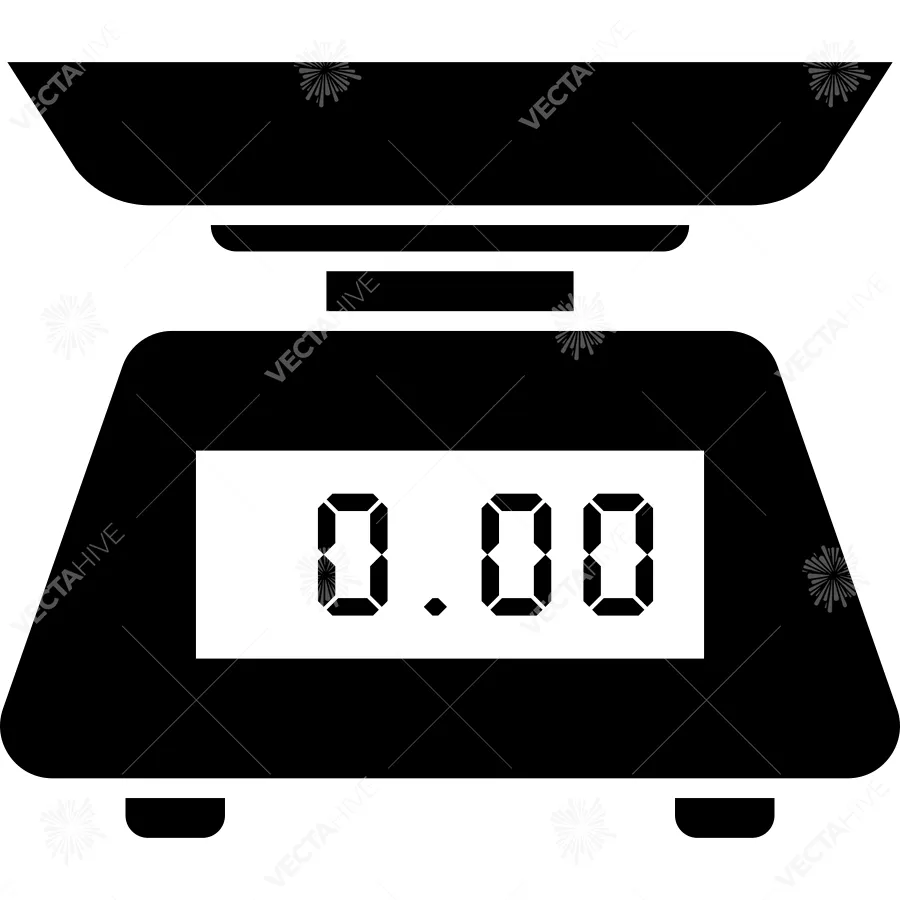 Kitchen Utensil Scale Icon vector Design illustration