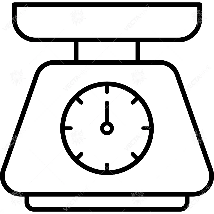 Kitchen Scale Icon vector Design illustration