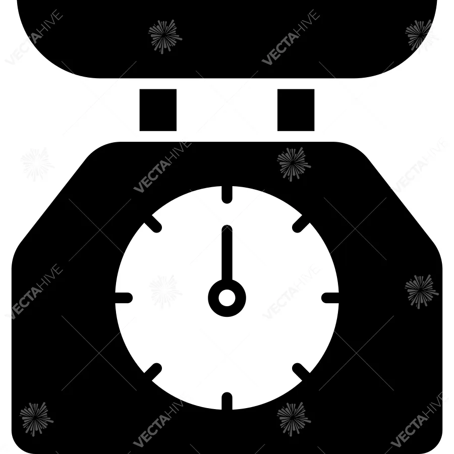Kitchen Utensil Scale Icon vector Design illustration