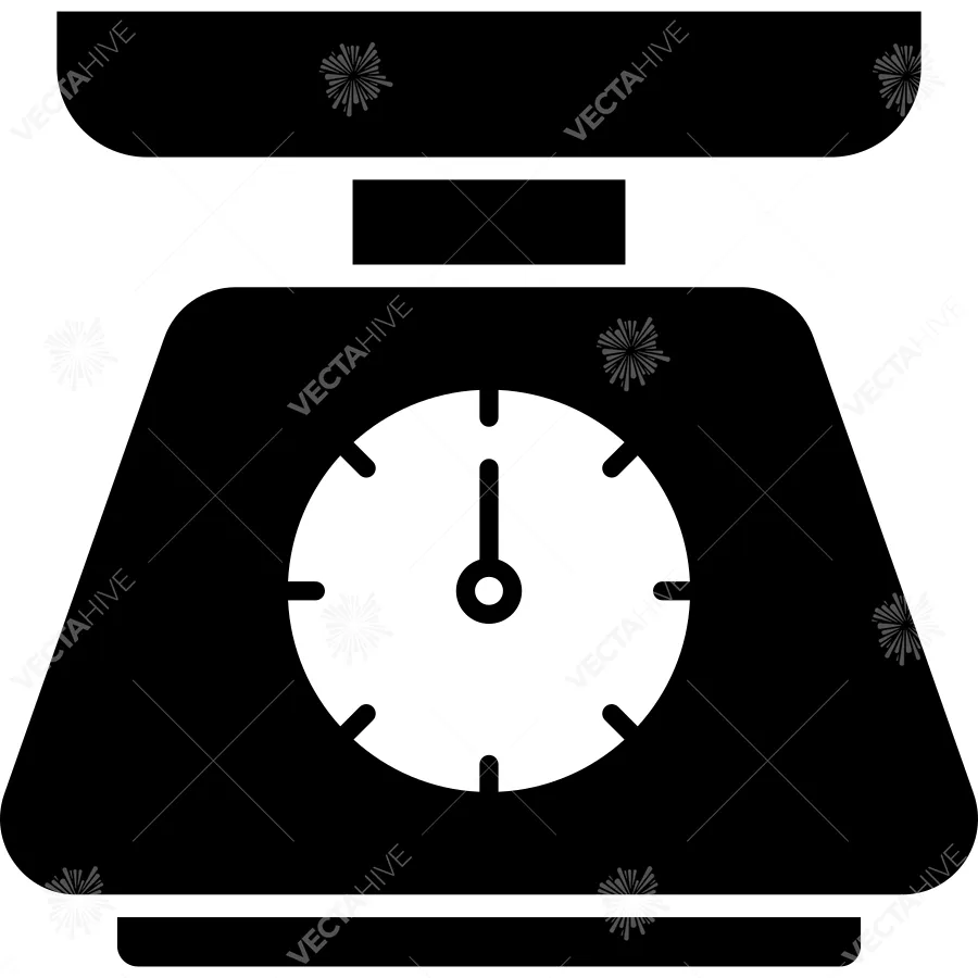 Kitchen Utensil Scale Icon vector Design illustration