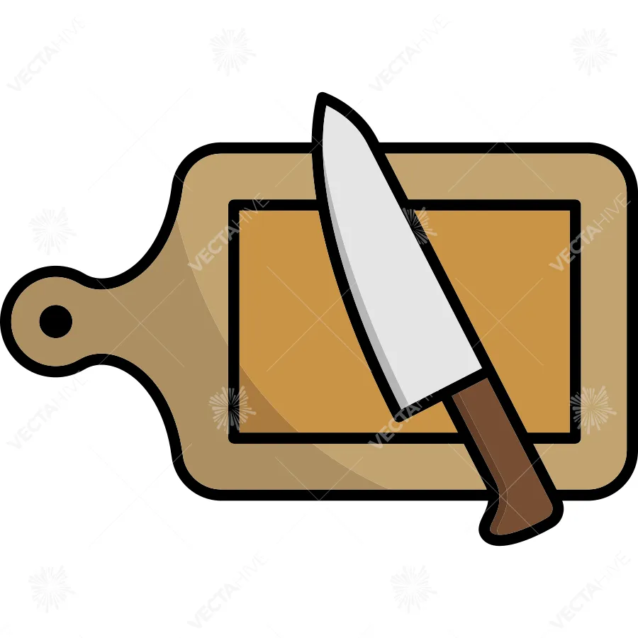 Cutting Board Icon Vector Design Illustration