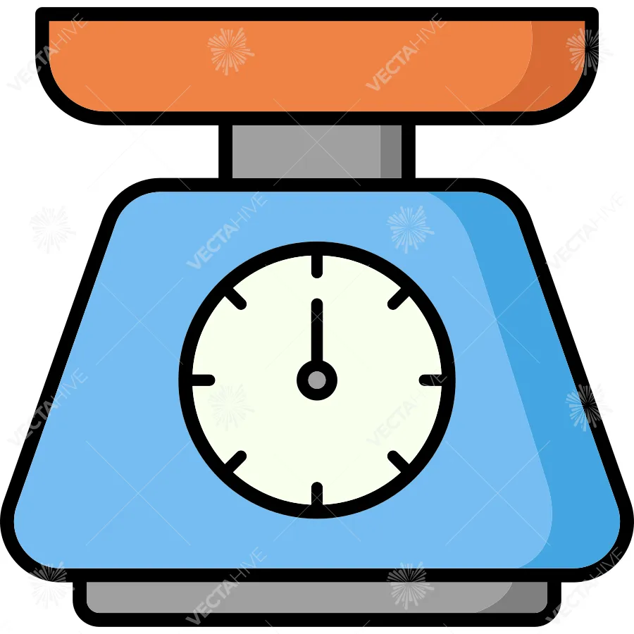 Kitchen Utensil Scale Icon vector Design illustration