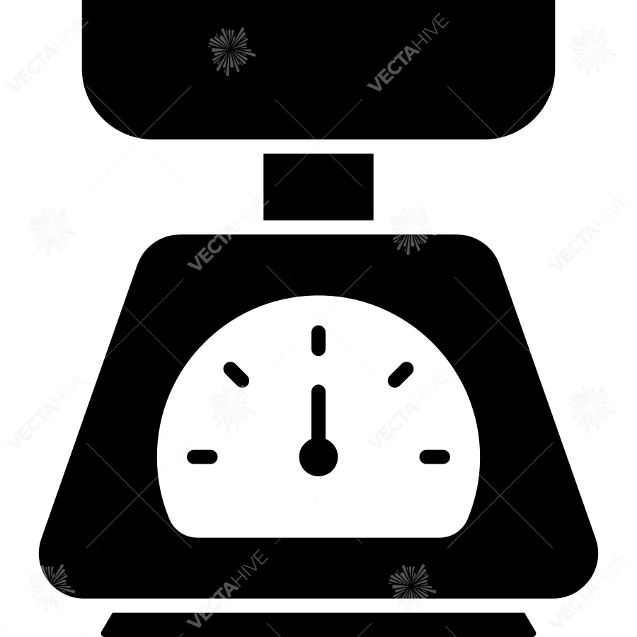Kitchen Utensil Scale Icon vector Design illustration