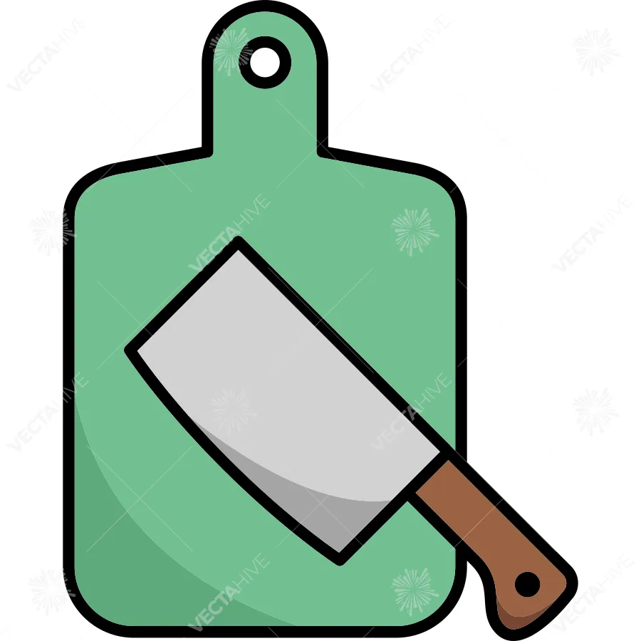 Cutting Board Icon Vector Design