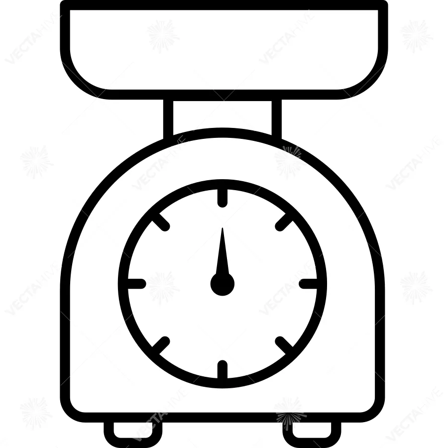 Kitchen Utensil Scale Icon vector Design illustration