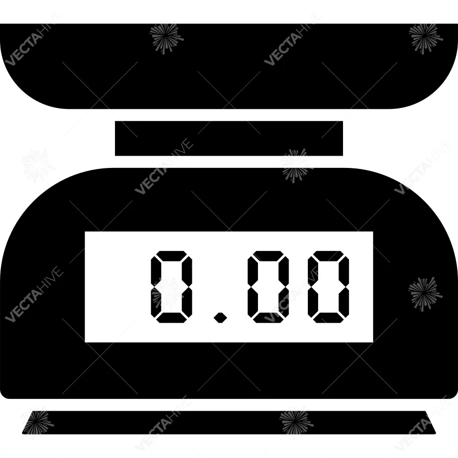 Kitchen Utensil Scale Icon vector Design illustration