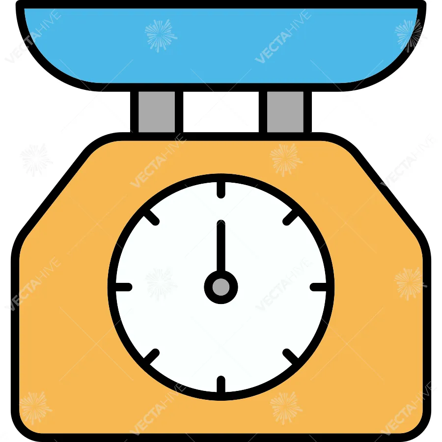 Kitchen Utensil Scale Icon vector Design illustration